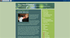 Desktop Screenshot of haveanaturalchildbirth.com