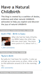 Mobile Screenshot of haveanaturalchildbirth.com